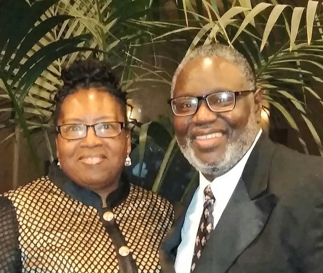 The Pastor and First Lady of Life Matters World Ministries, smiling together